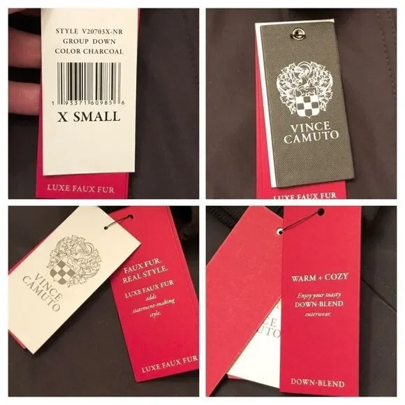 Vince Camuto Faux Fur Hooded Jacket Size XS Jackets & Coats